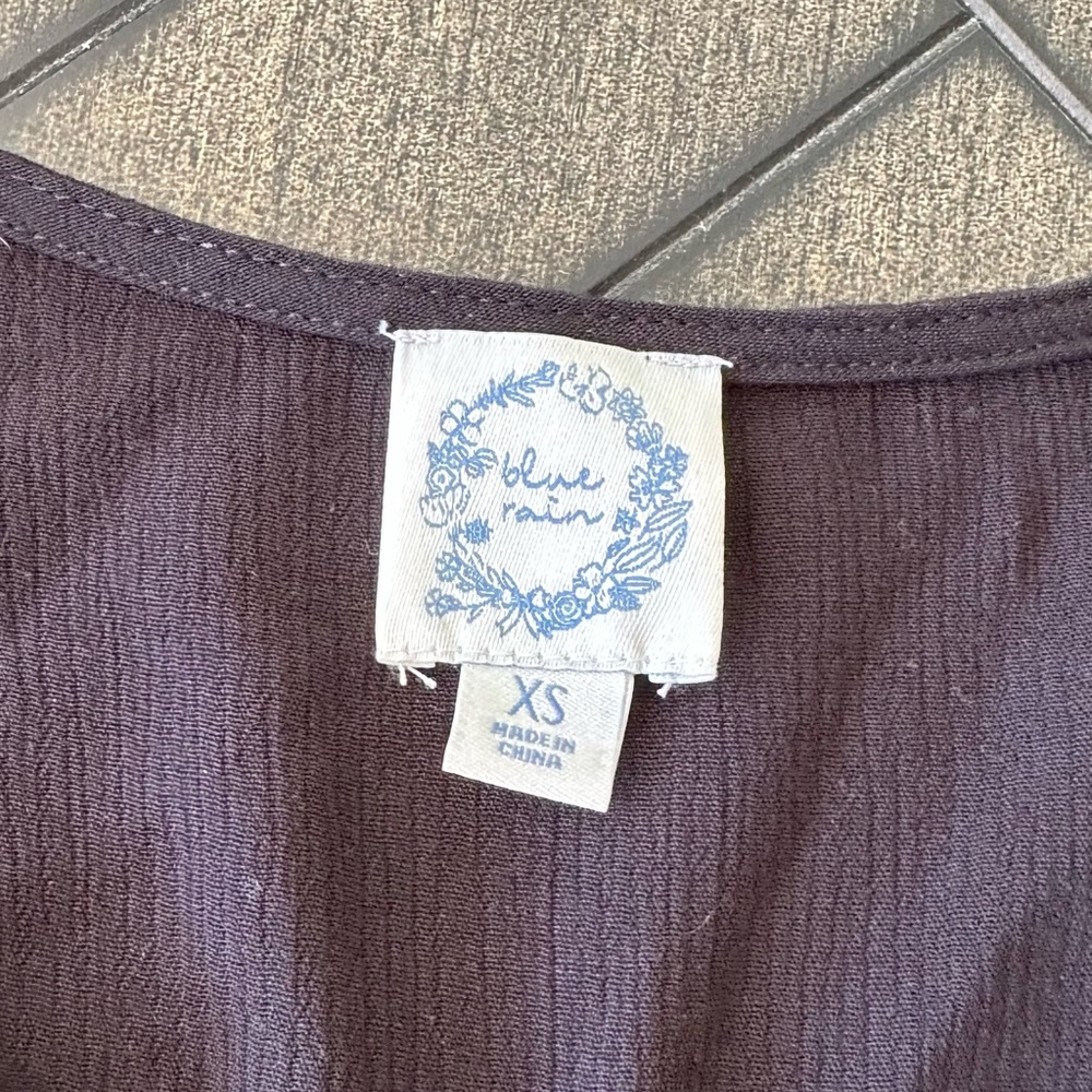 5 for $20 Deal- Blue Rain Embroidered Tiered Dress- Size XS - Picture 3 of 5